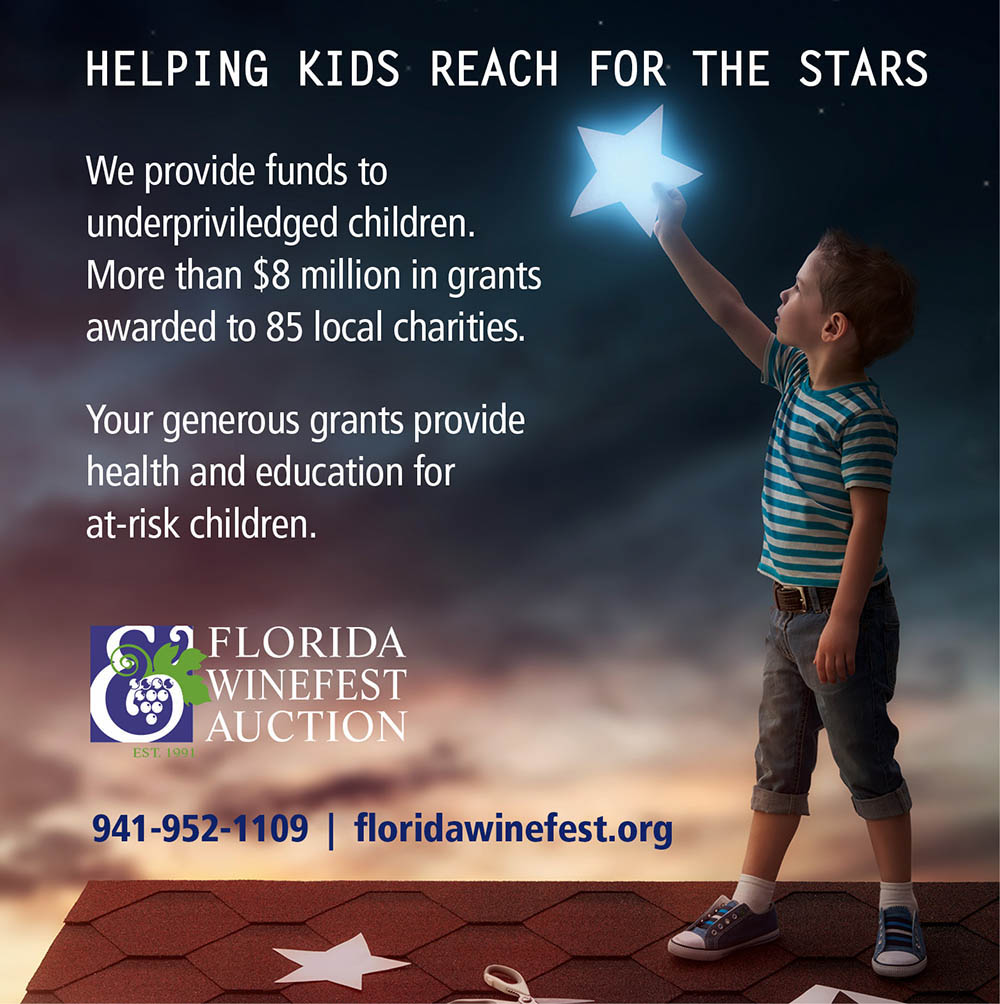 Florida Winefest & Auction Reach for the Stars Ad Florida Winefest & Auction Reach for the Stars Ad